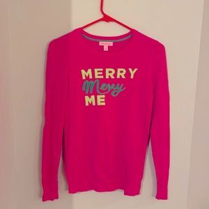 Lilly Pulitzer marielle sweater. “Merry Merry Me” sz S VGUC style 86366